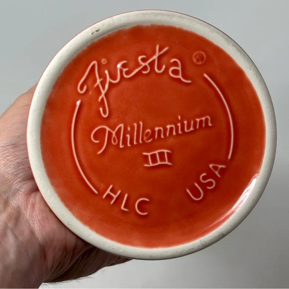 Fiestaware Homer Laughlin Persimmon Orange Flower Bud Vase Retired - Picture 2 of 5